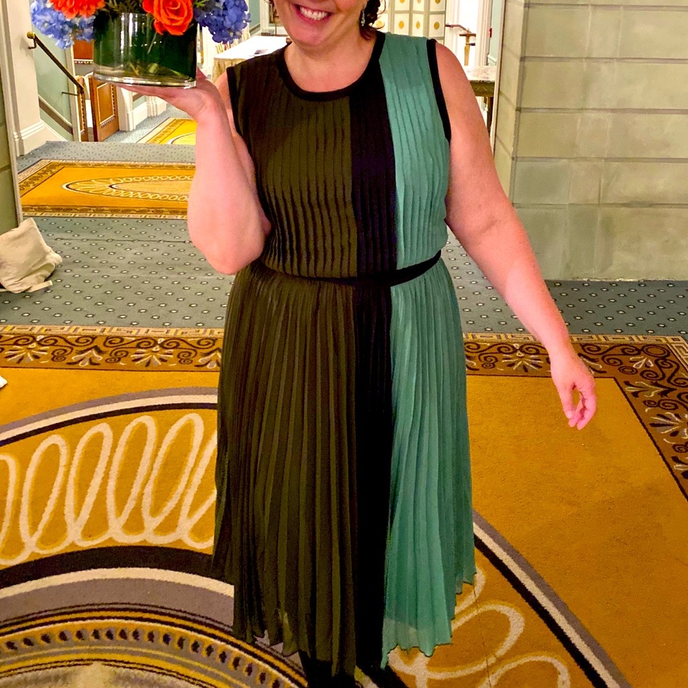 Special occasion dress in lovely greens!